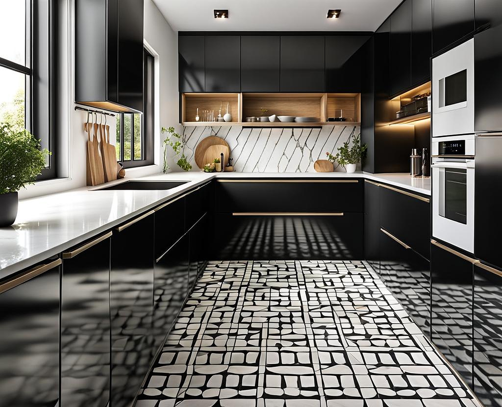 The Versatility of Black and White Kitchen Tiles in Modern Home Decor