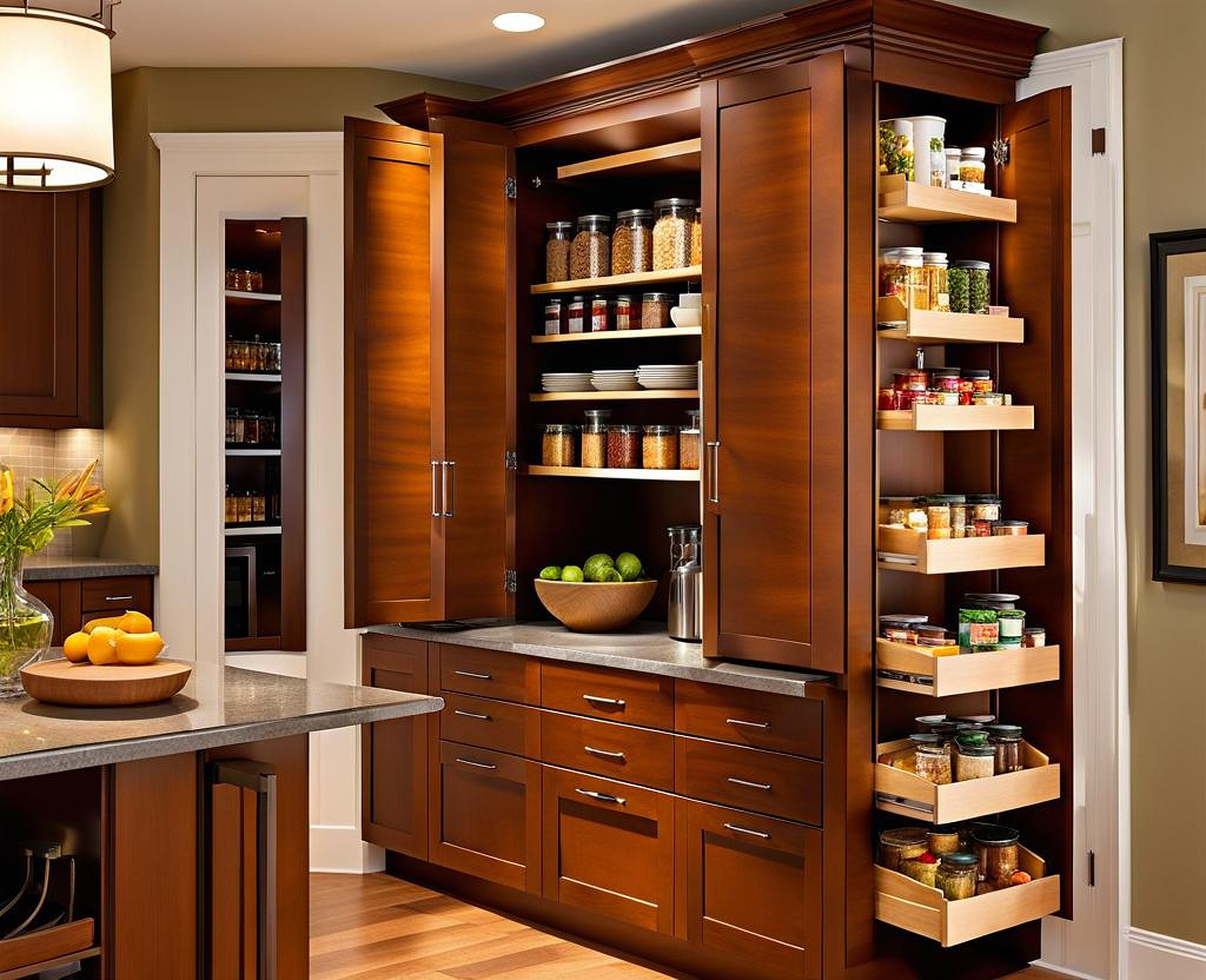 Designing an Efficient Tall Corner Pantry Cabinet for Small Kitchens