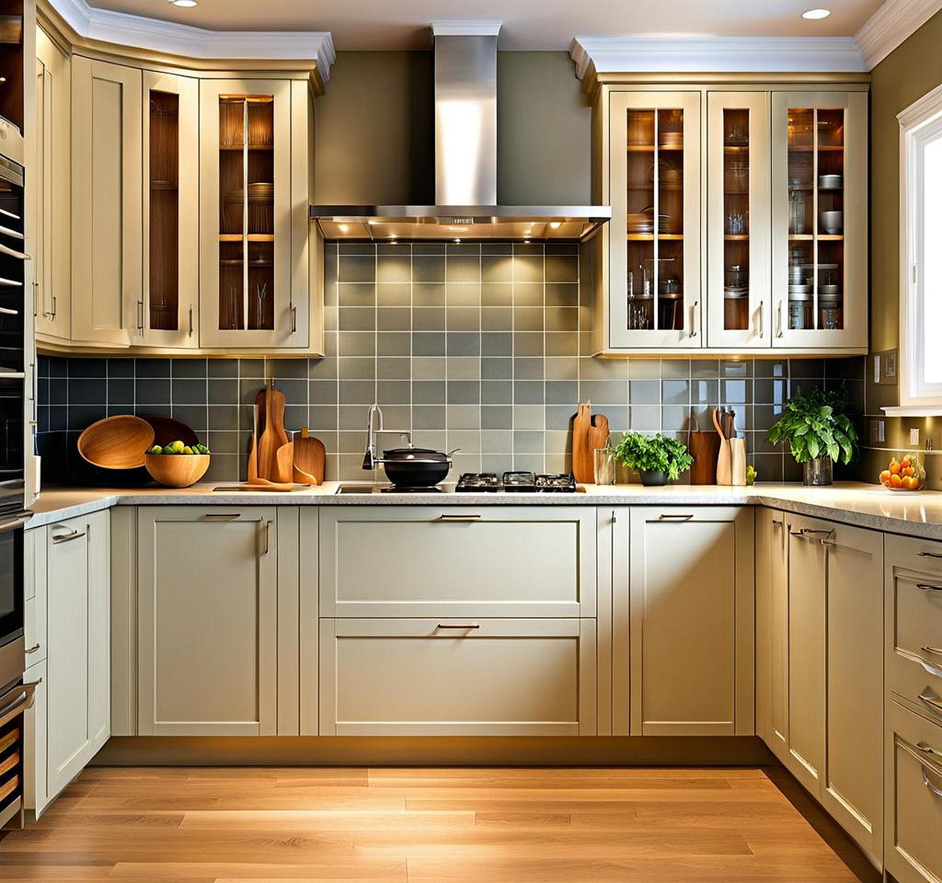 optimal kitchen cabinet arrangement