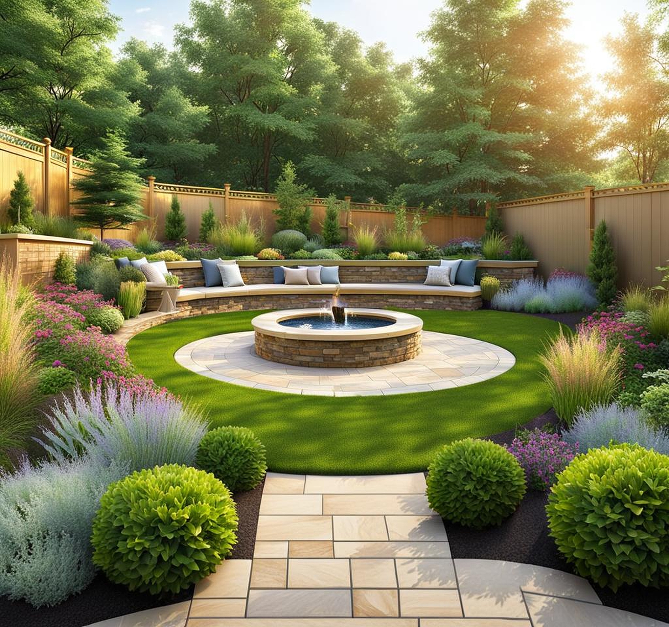 hilly backyard landscaping ideas