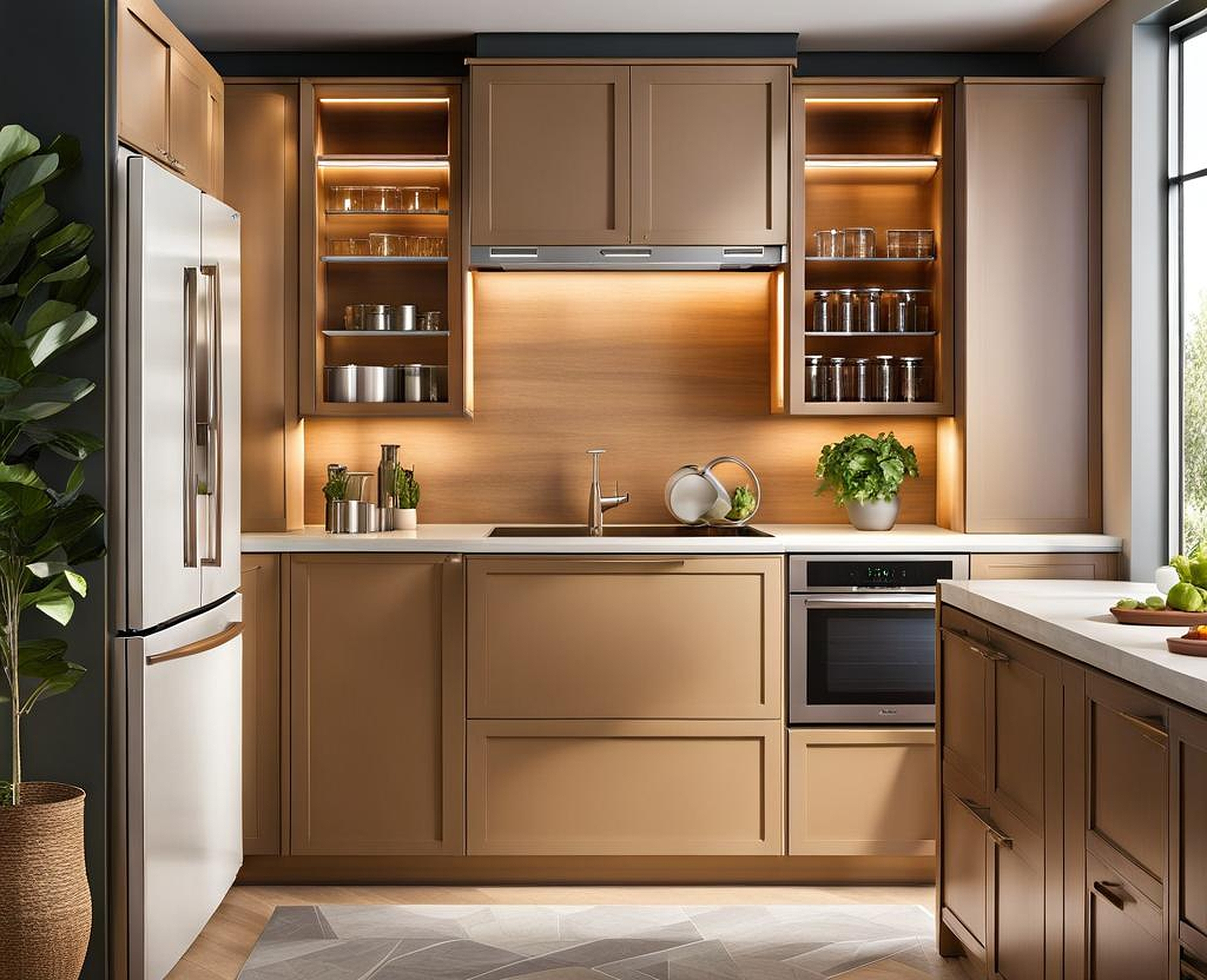 Over Fridge Cabinet Ideas for a Kitchen with a Pantry