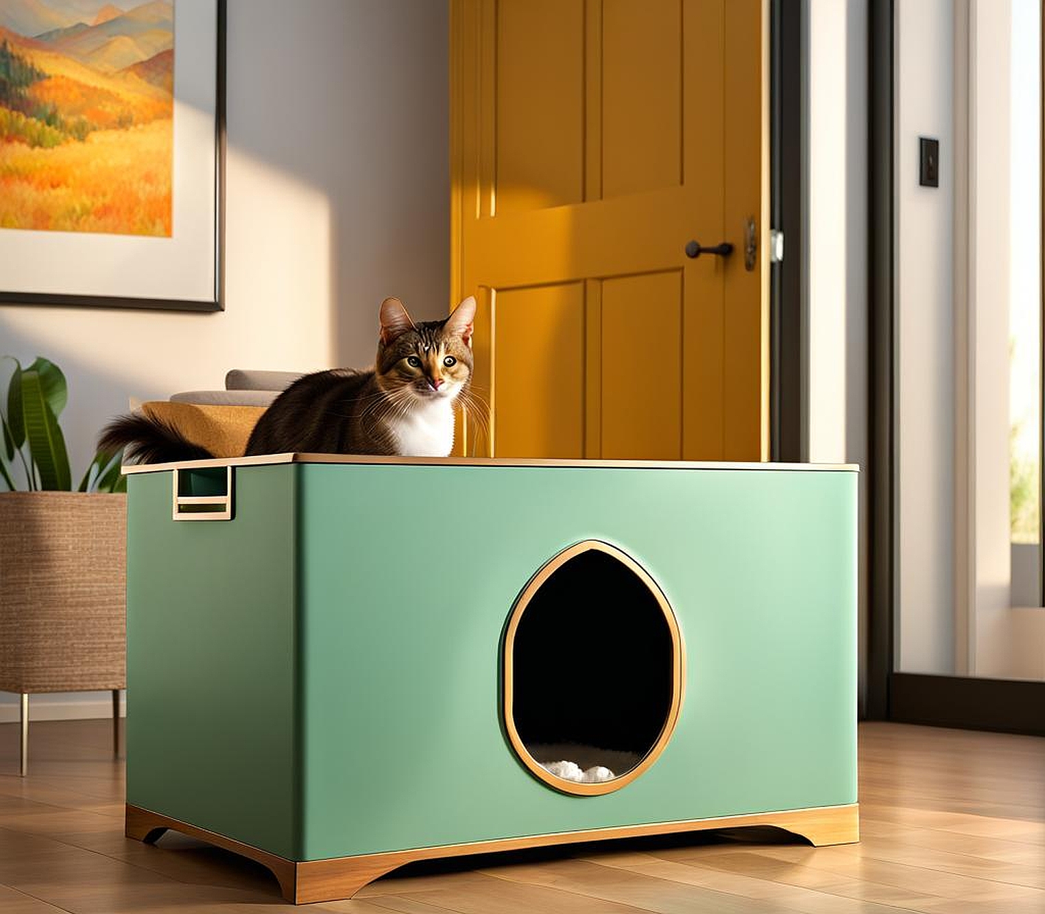 Best Place for Litter Box in Small Apartment Living Rooms