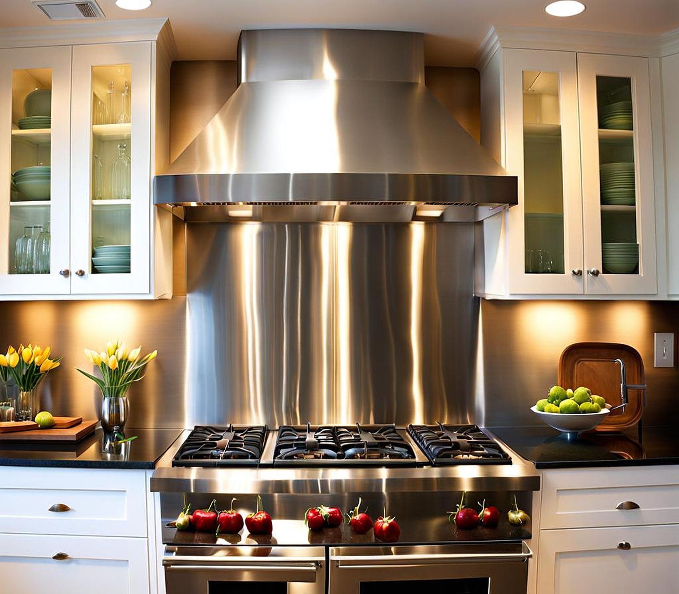 stainless steel backsplash ideas