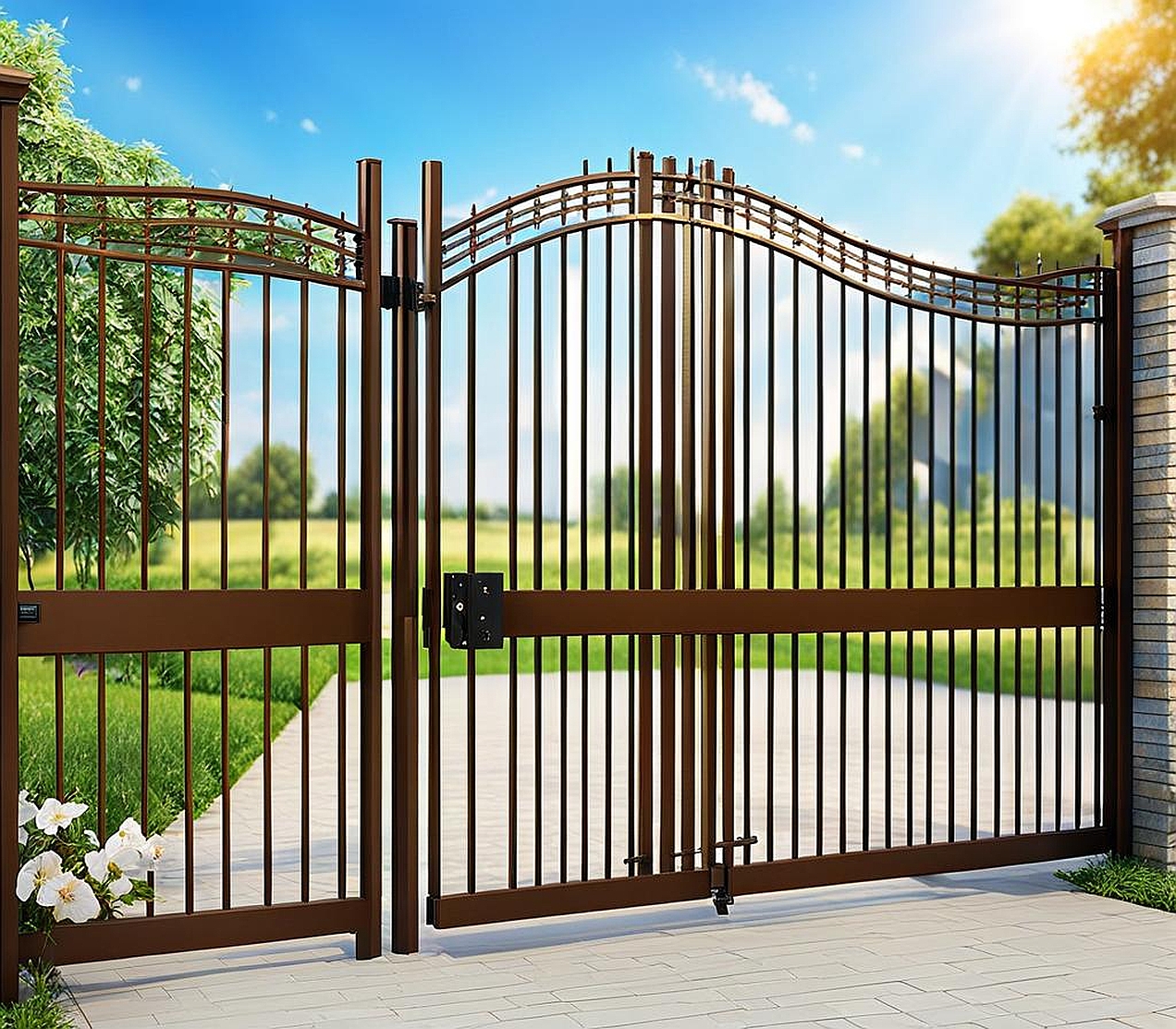 electric fence gate installation