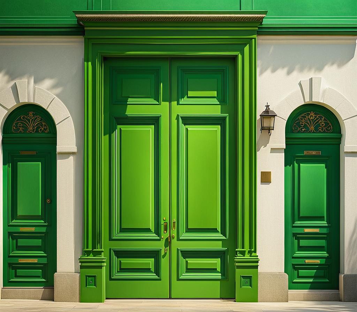 what does a green door mean