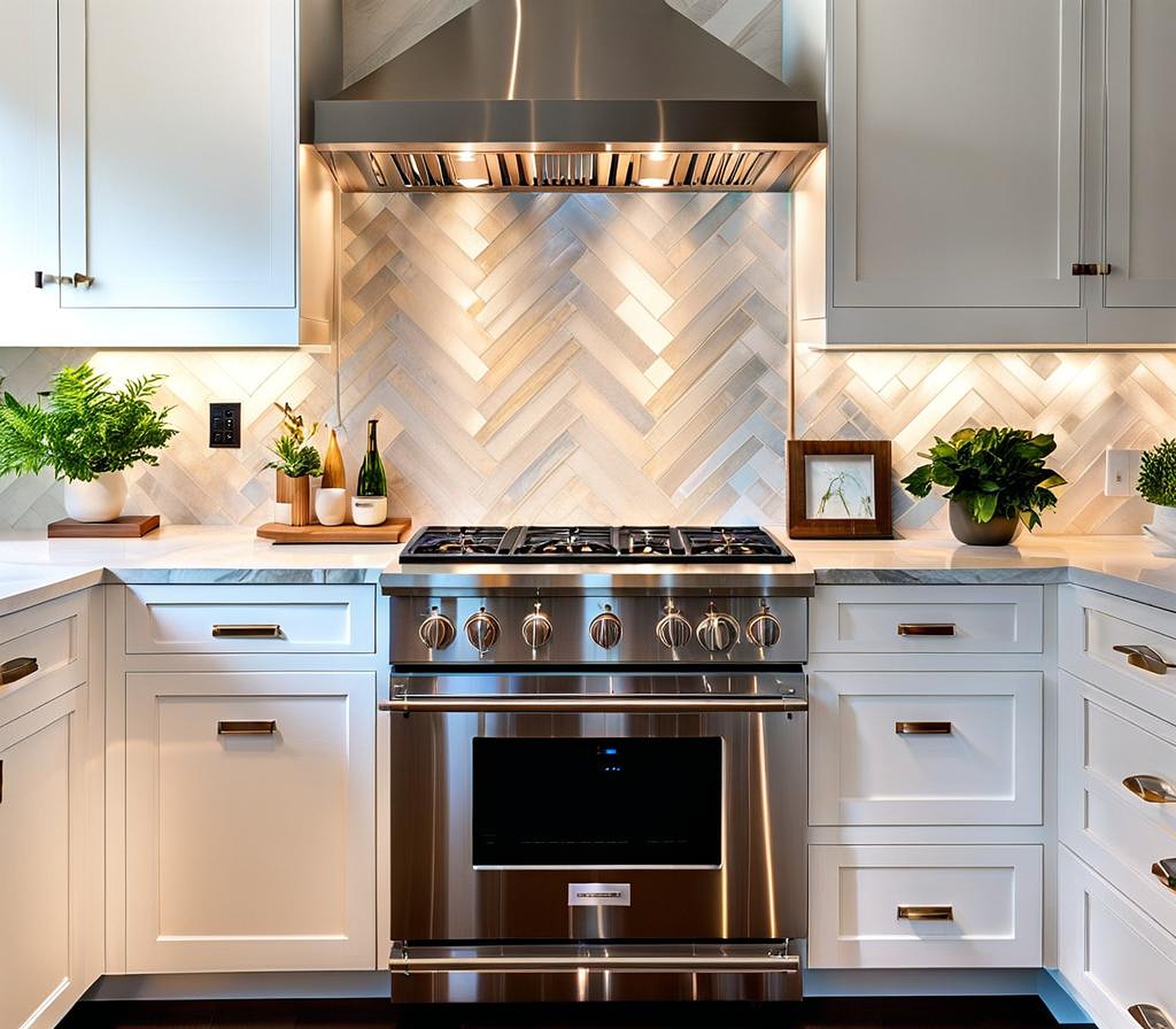 Stylish Backsplash Ideas for White Quartz Countertops