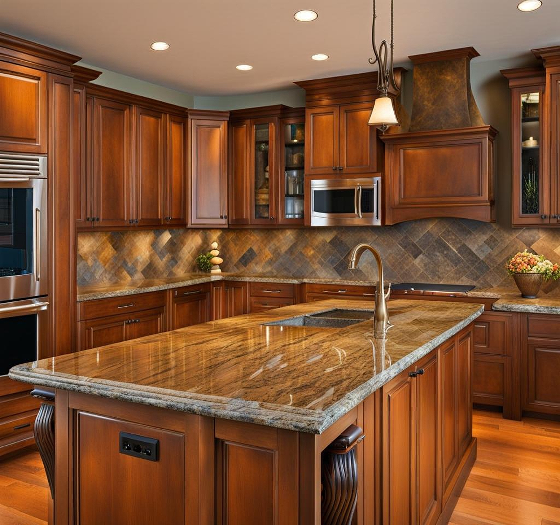 Striking Granite Shades to Accentuate Kitchen Interiors