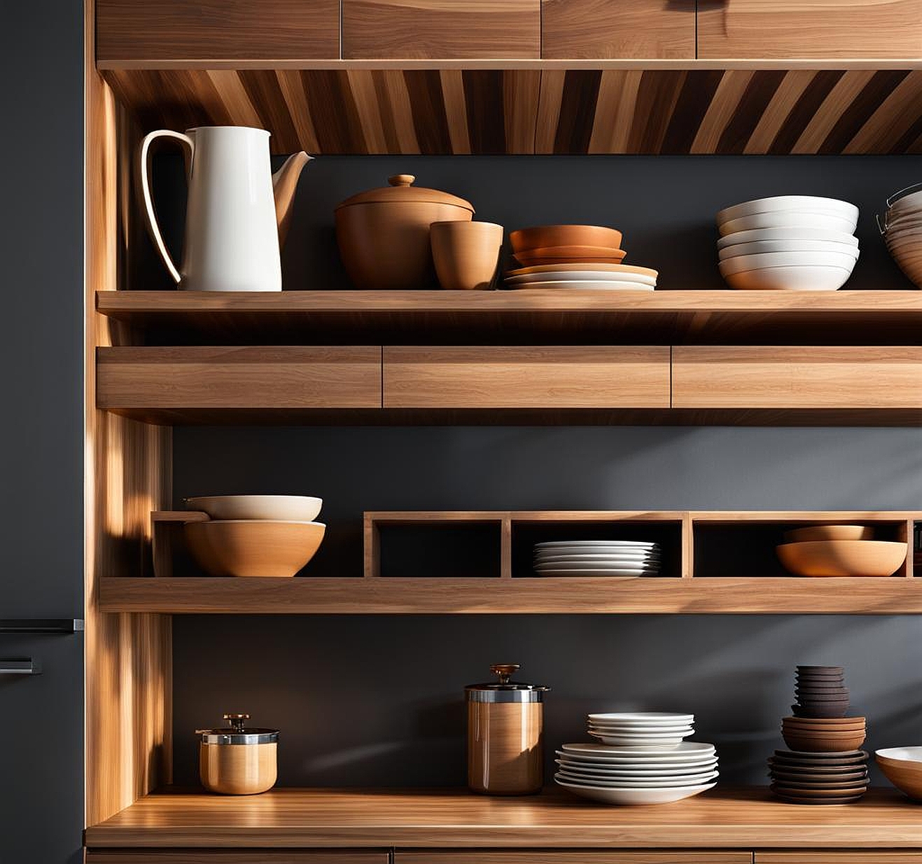 Best Wood Options for Stunning Open Kitchen Shelves