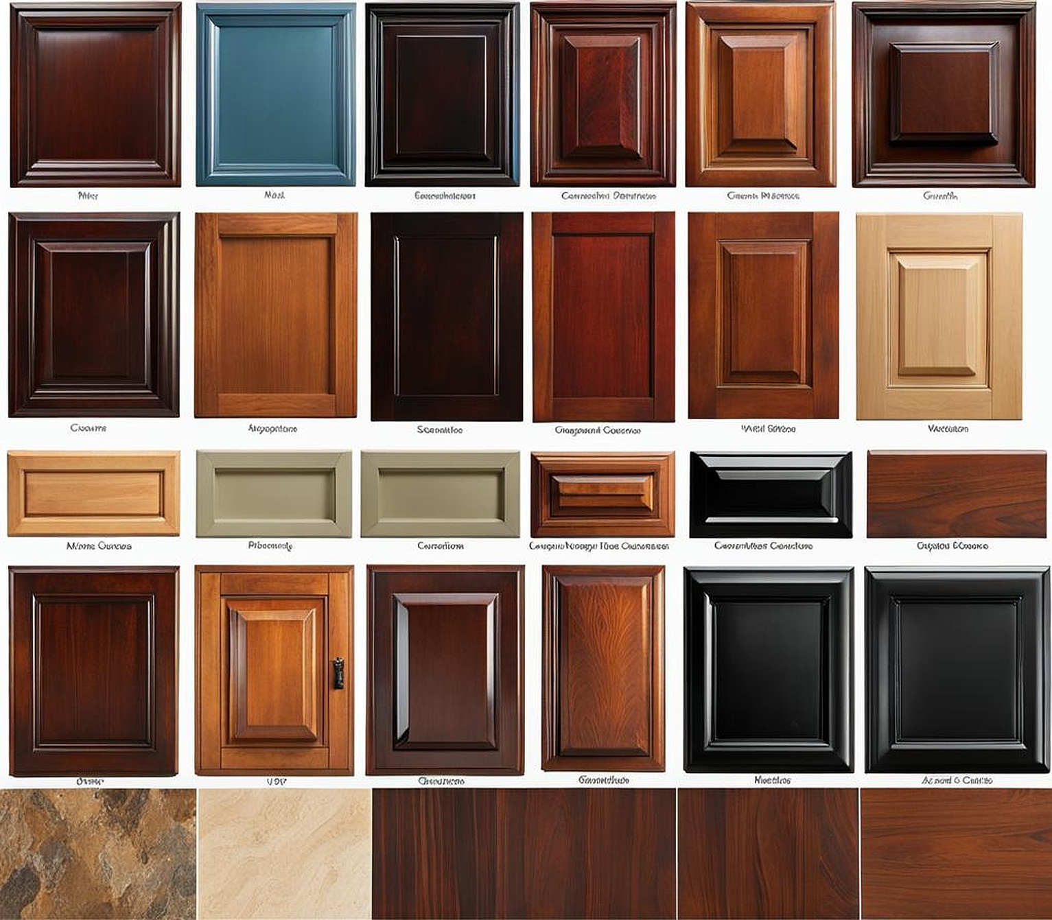 cabinet colors for dark countertops