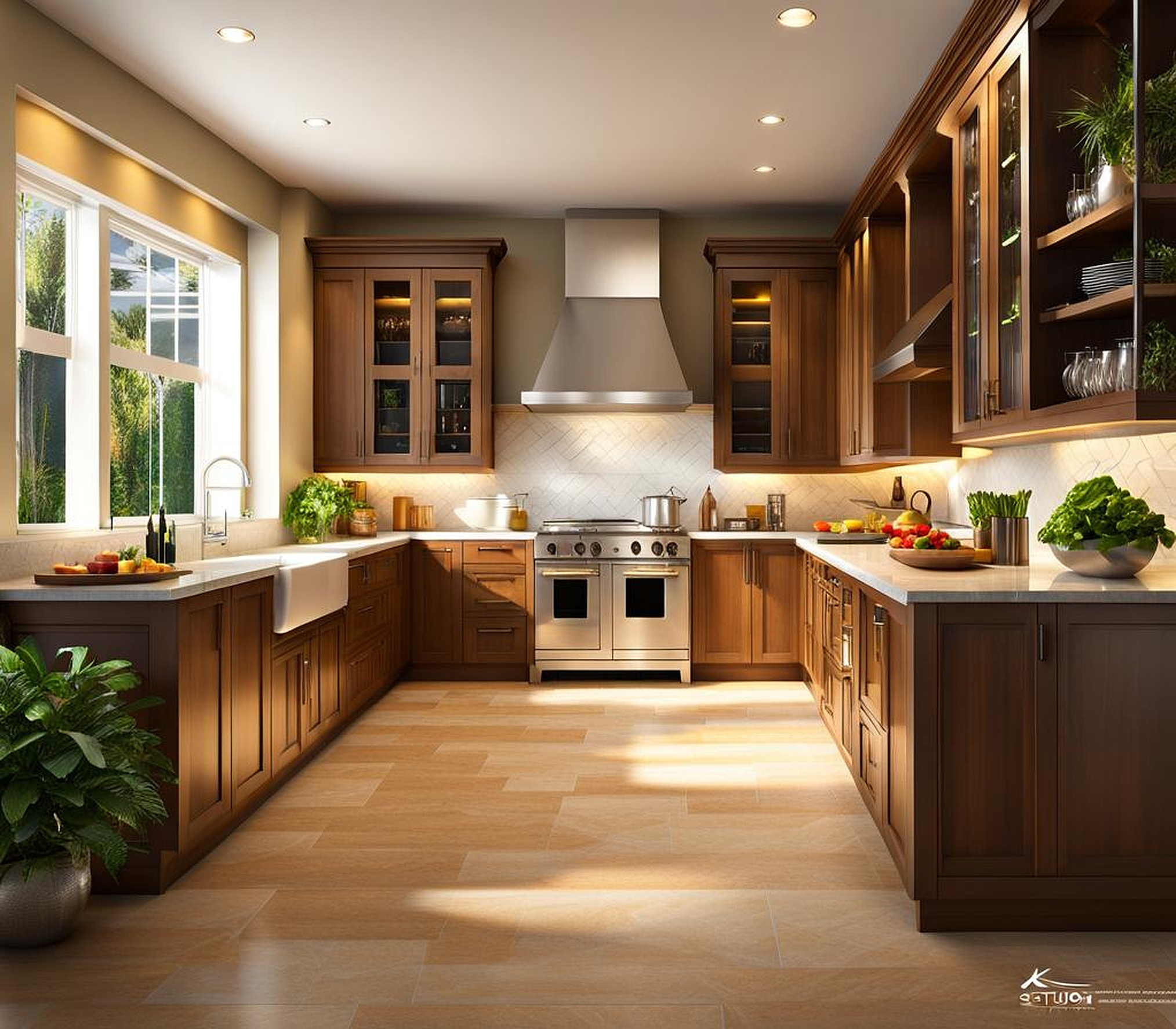 chef's kitchen design layout