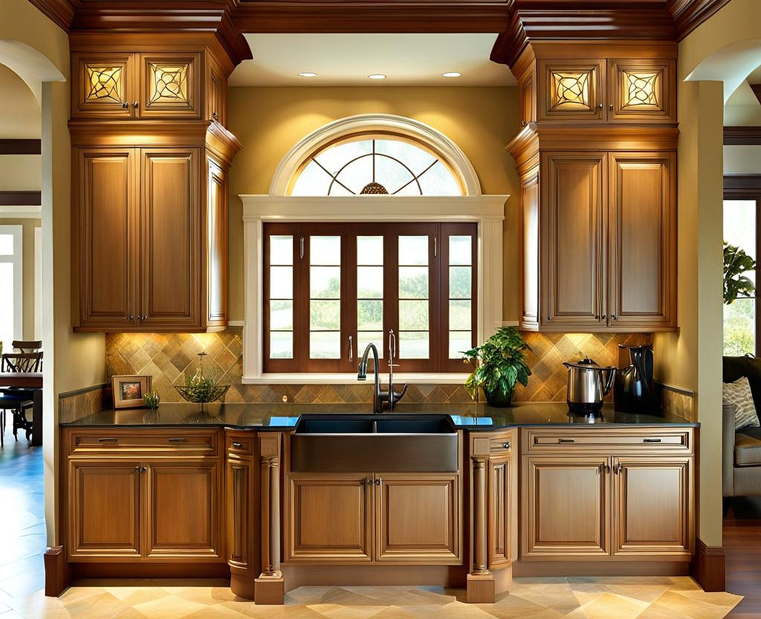 decorative end panels on kitchen cabinets