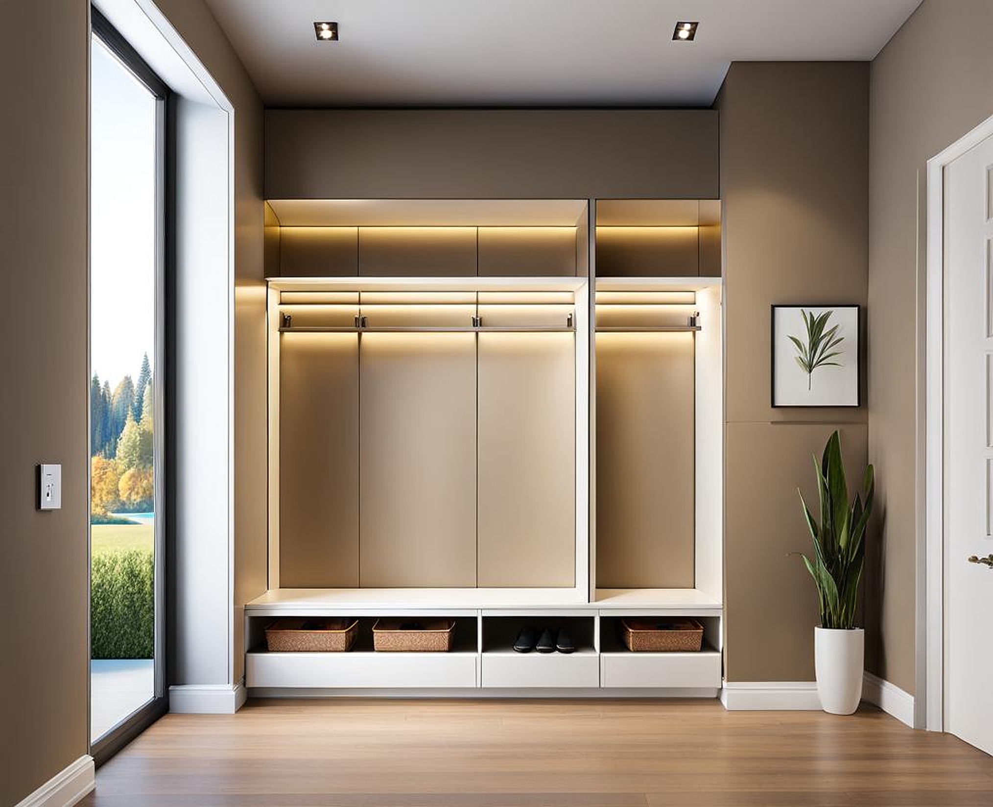 Stylish Entry Cabinets with Ample Storage Solutions