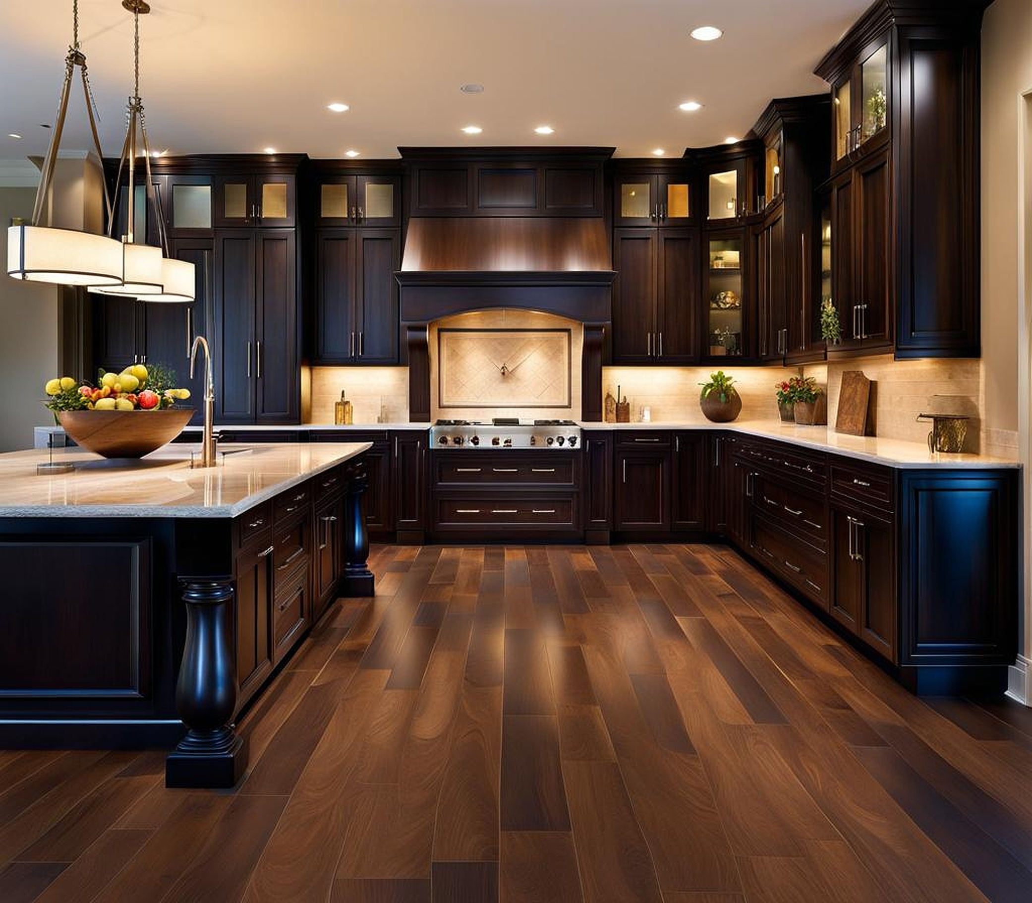 floors for dark cabinets