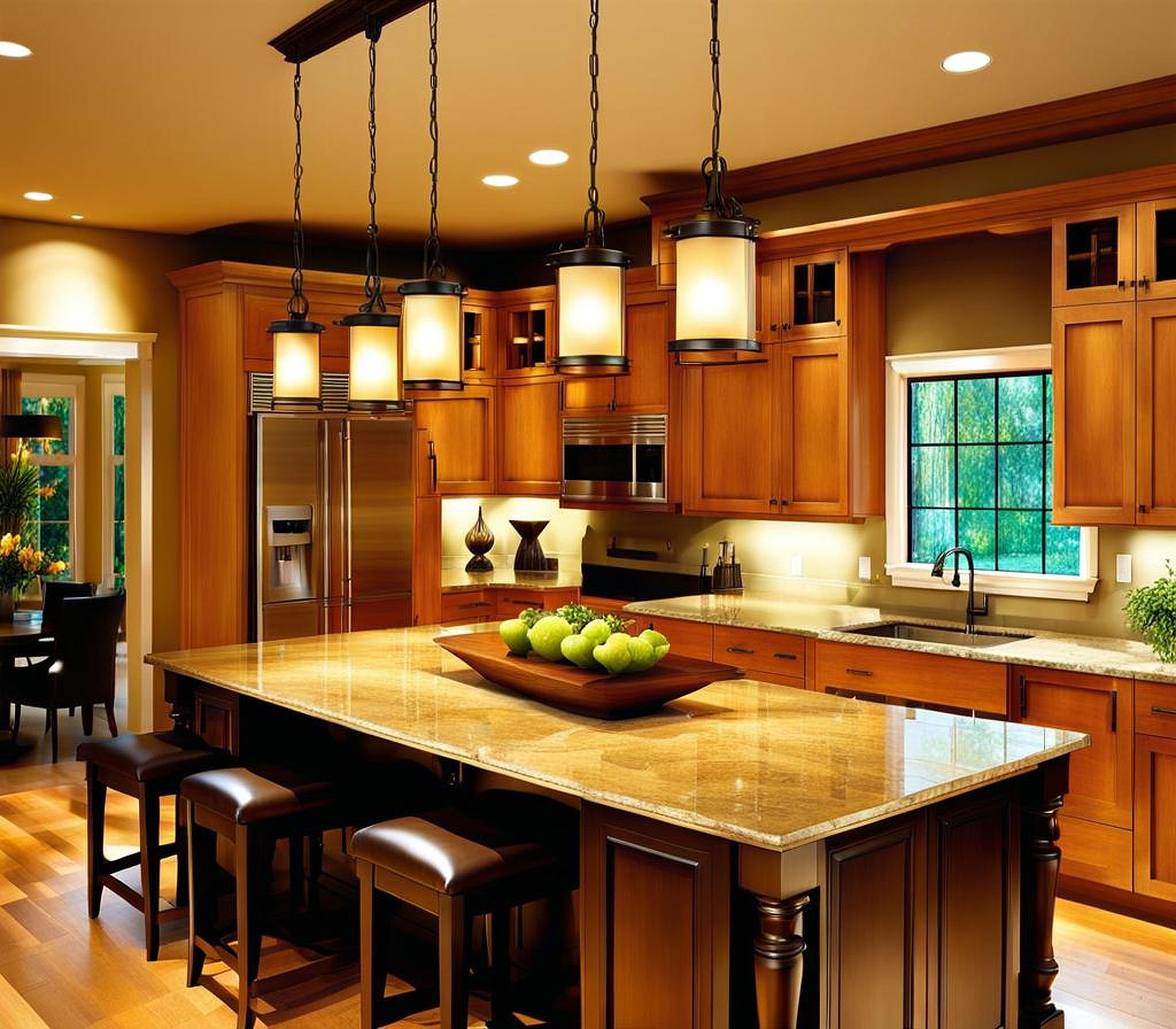 Gleaming Hanging Kitchen Island Lighting Retreats