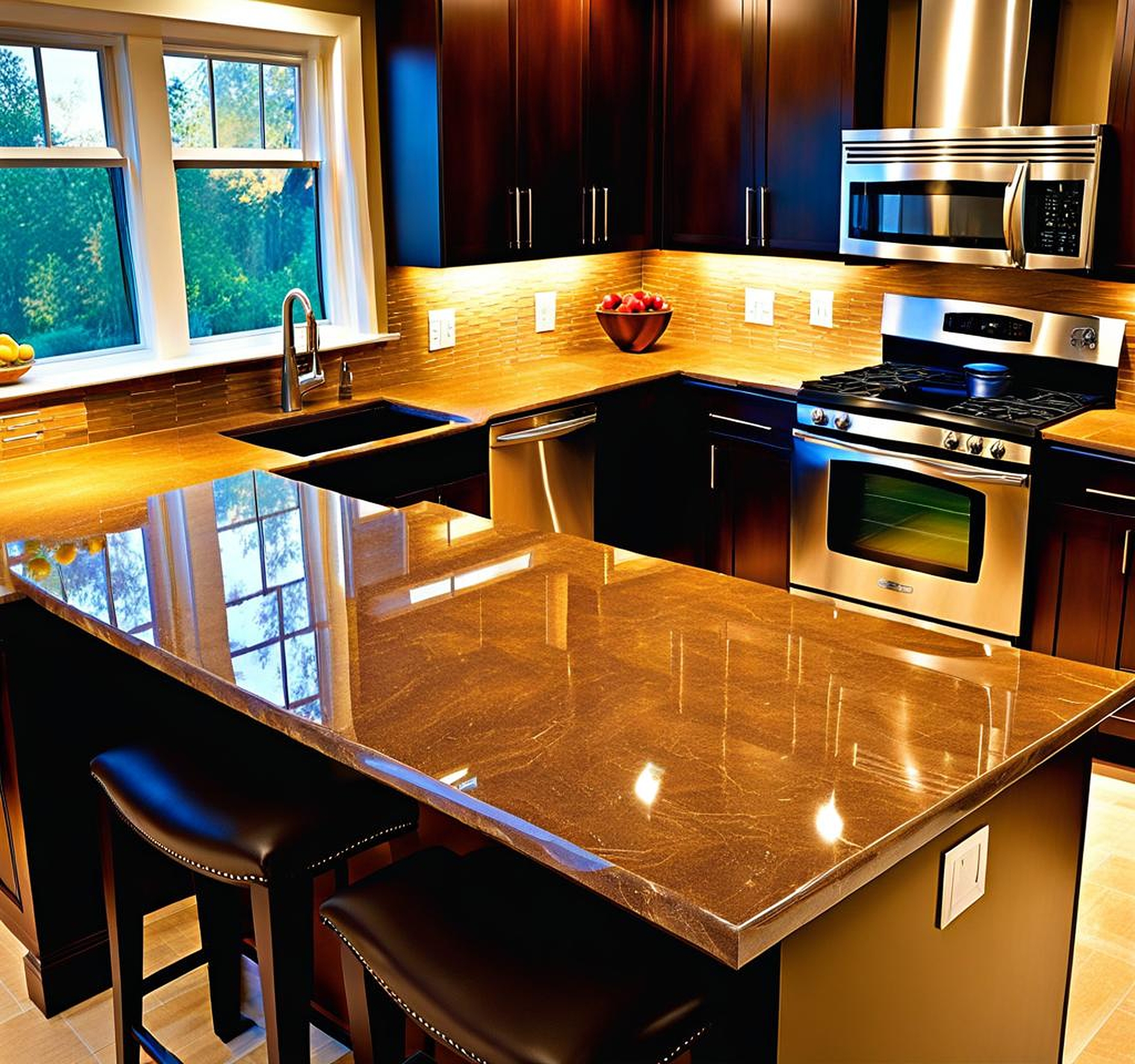 how to shine laminate countertops