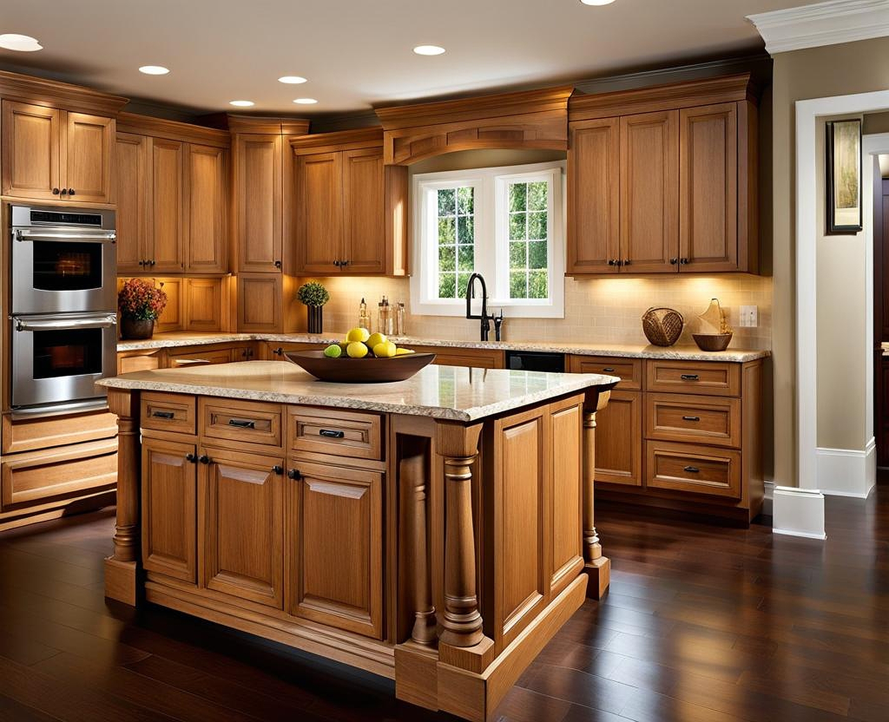 Modernize Oak Cabinets Through Whitewashing