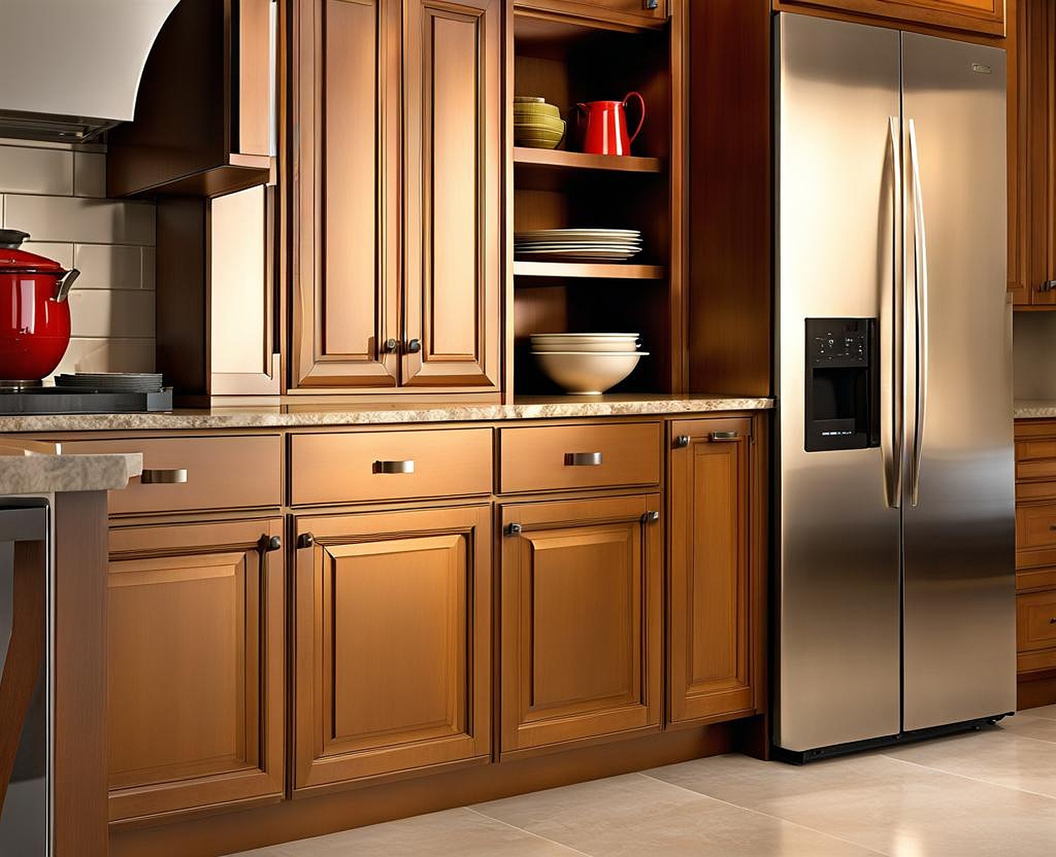 how wide are kitchen cabinets