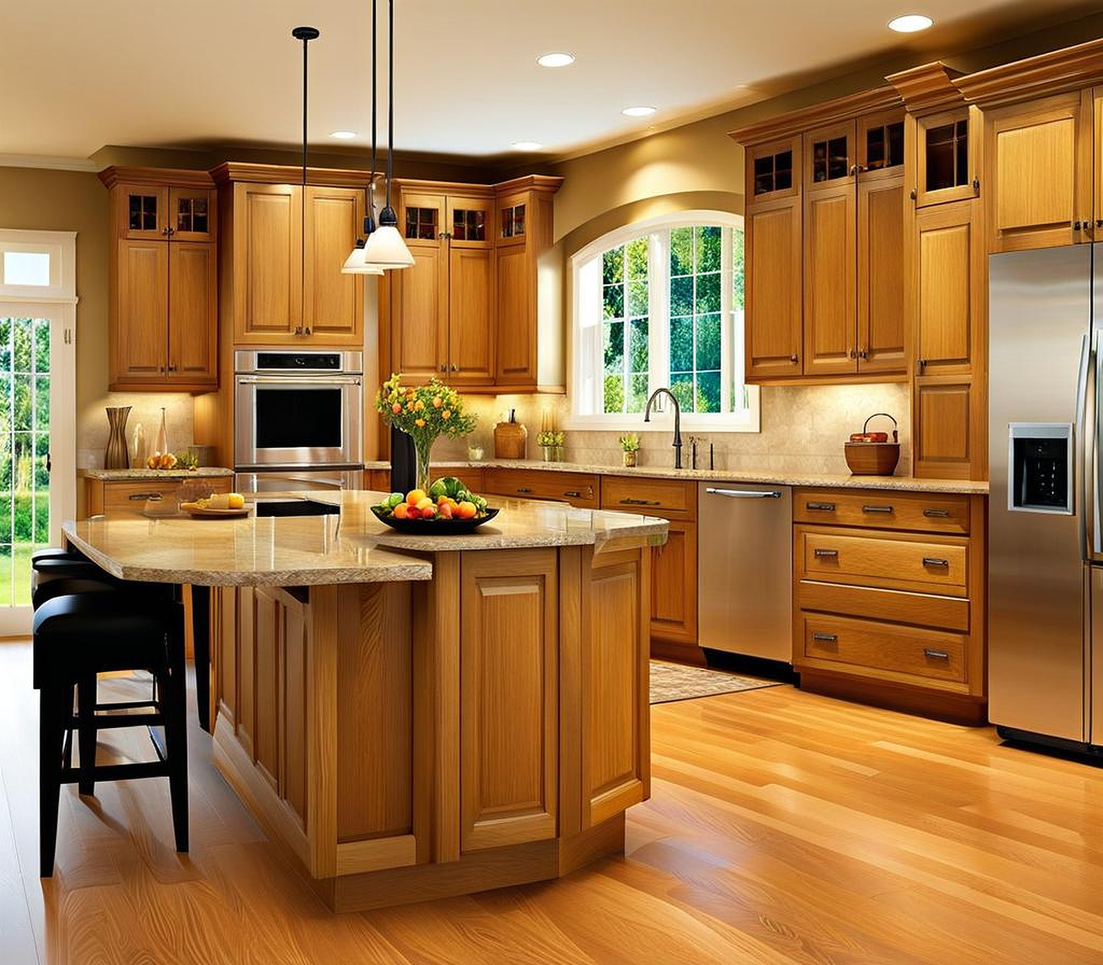 Refreshing Oak Kitchen Cabinets Paint Ideas