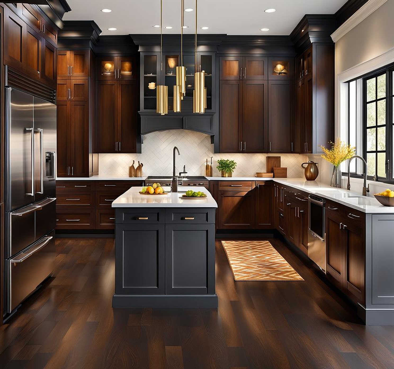 Kitchen Cabinet Color Inspiration for Dark Floors