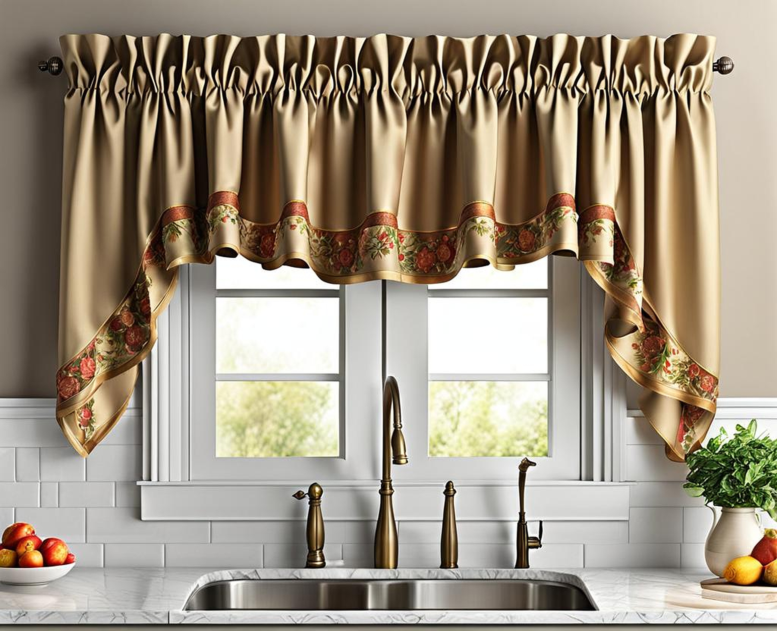 kitchen curtains valances and swags