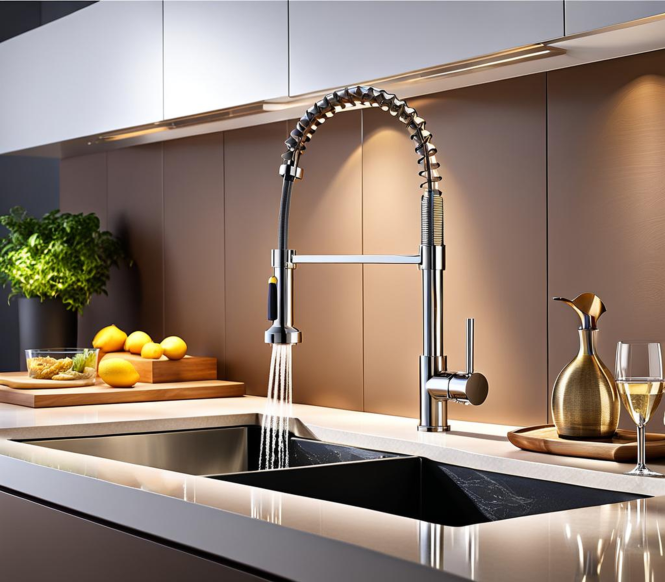 kitchen faucets without pull-down sprayer