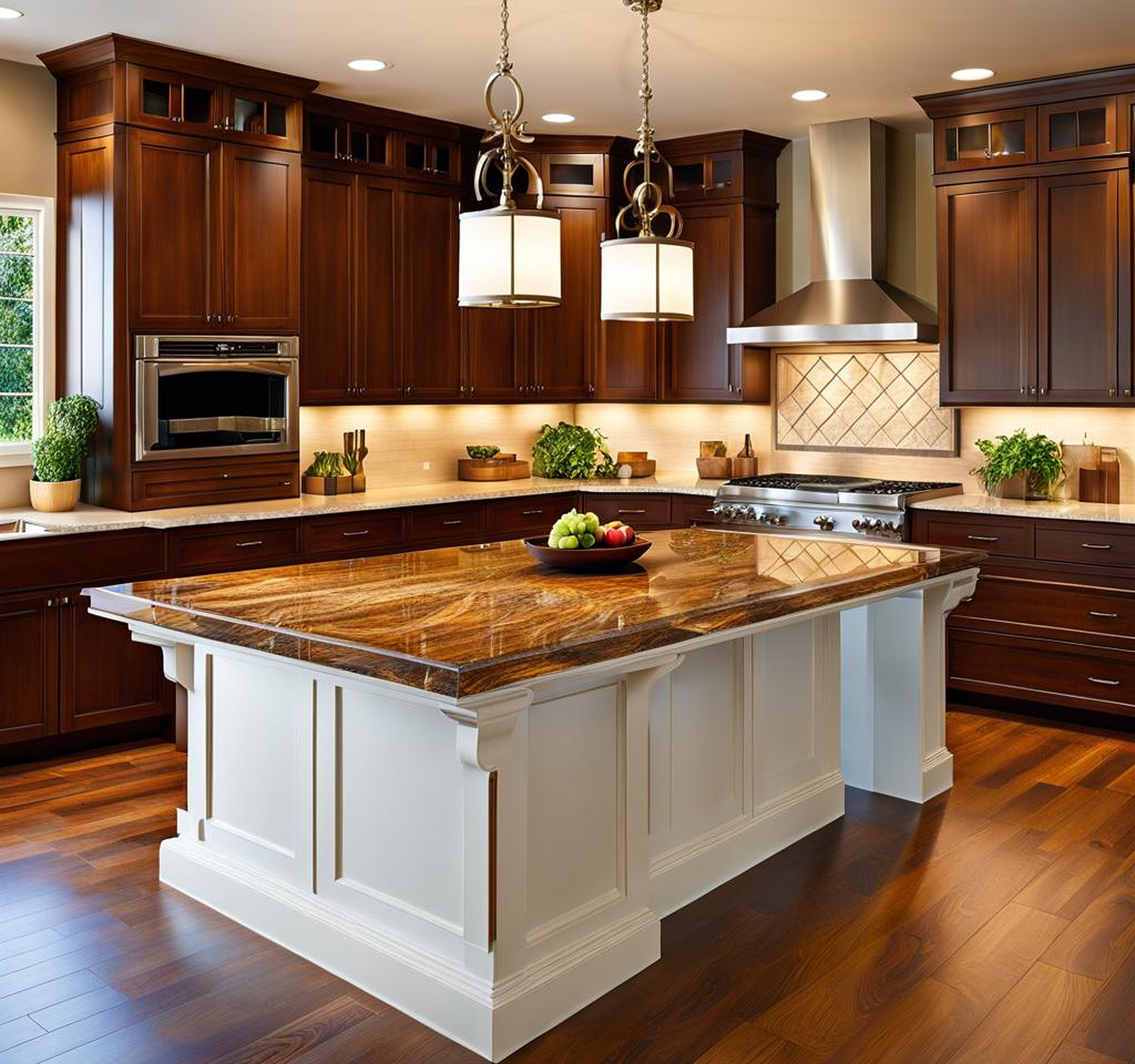 kitchen island different countertop