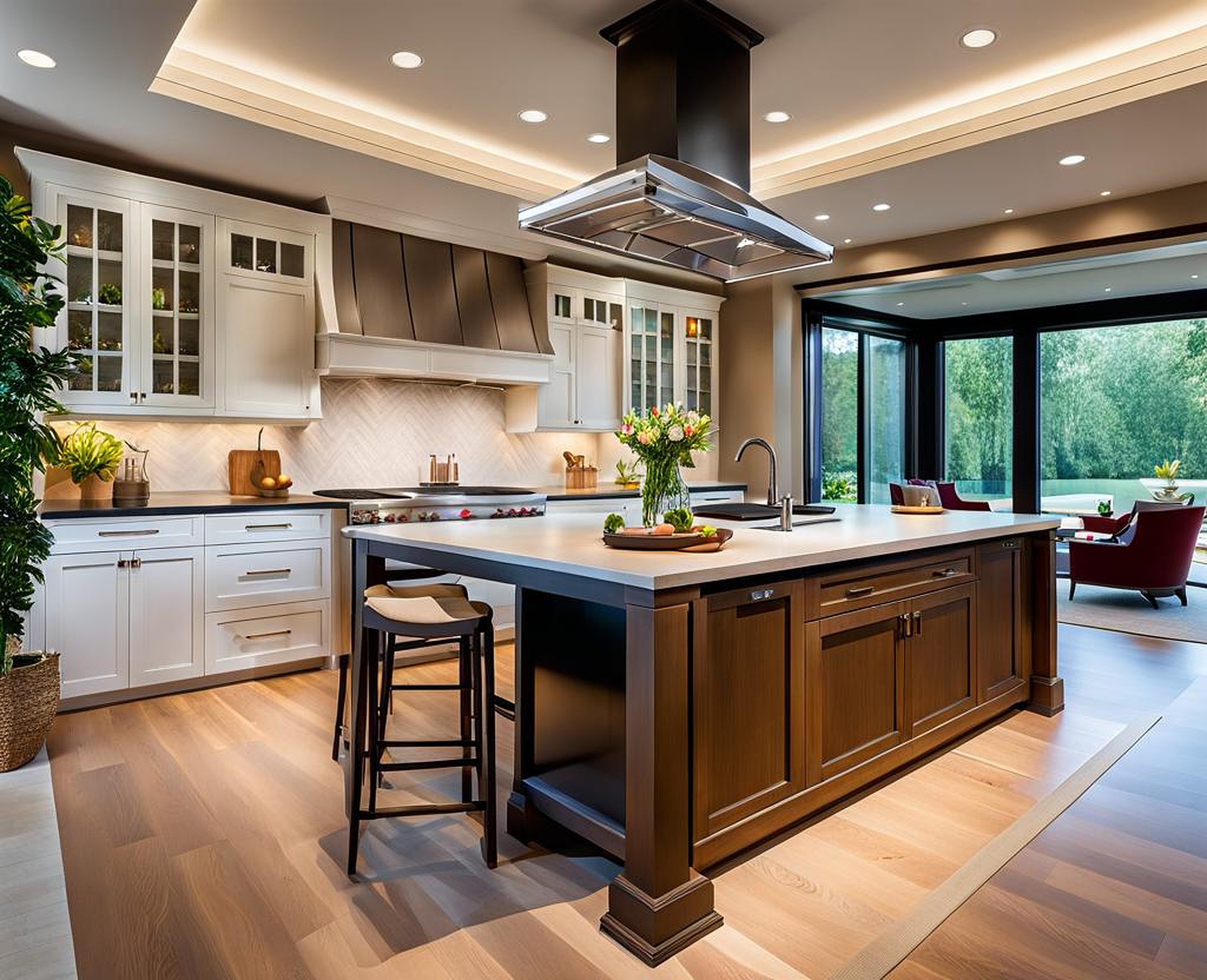 kitchen island hood ideas