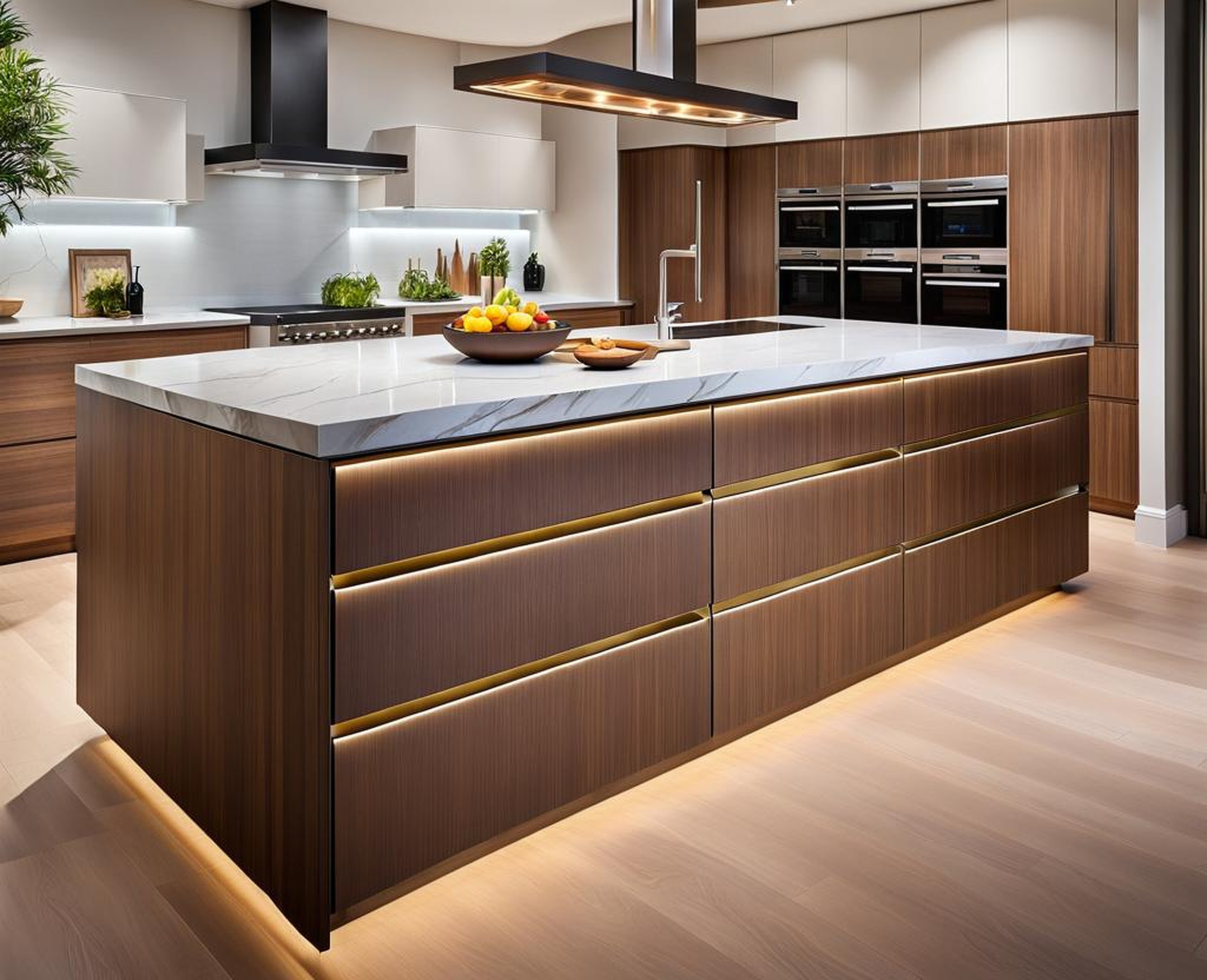 Stylish Kitchen Islands with Double Drawer Functionality