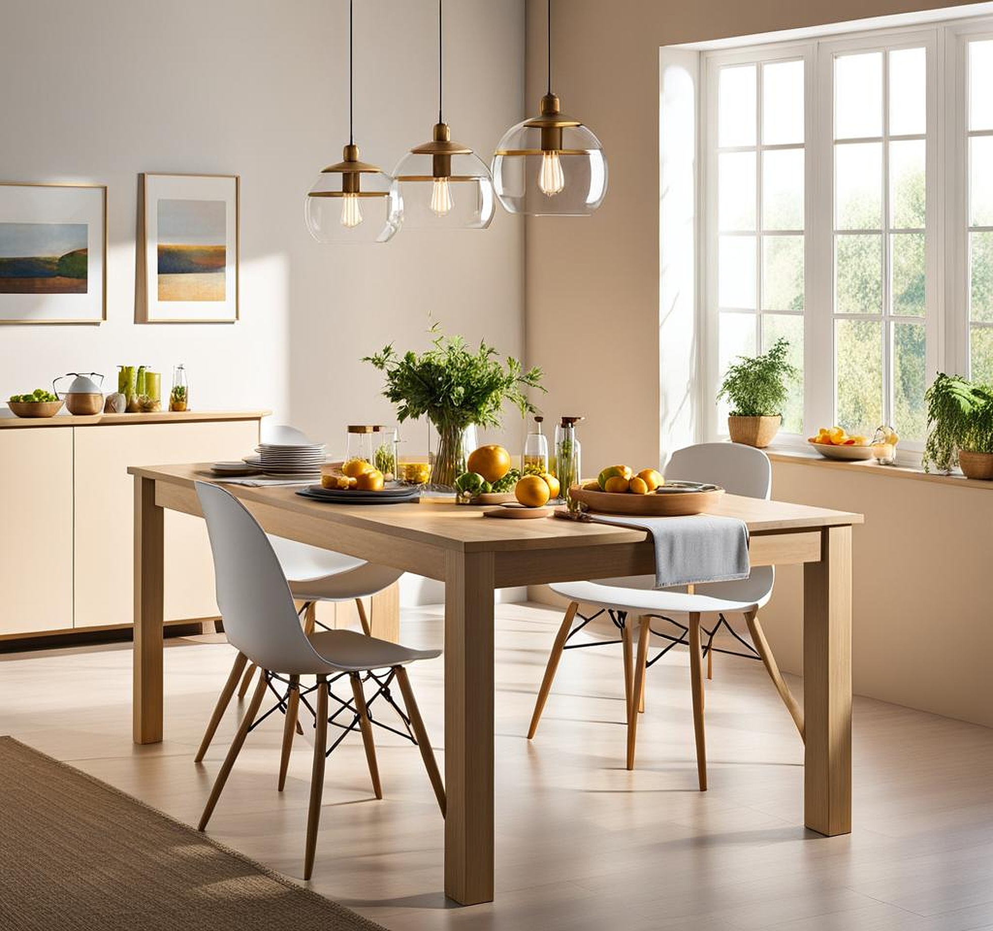 Effortlessly Elegant Light Colored Kitchen Table Aesthetics