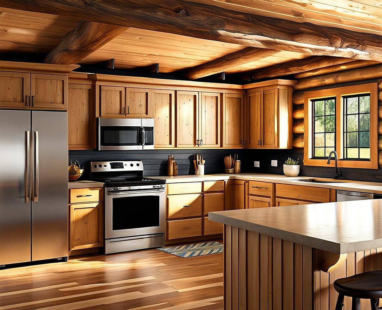 Log Cabin Kitchen Remodel – Rustic Charm Redefined