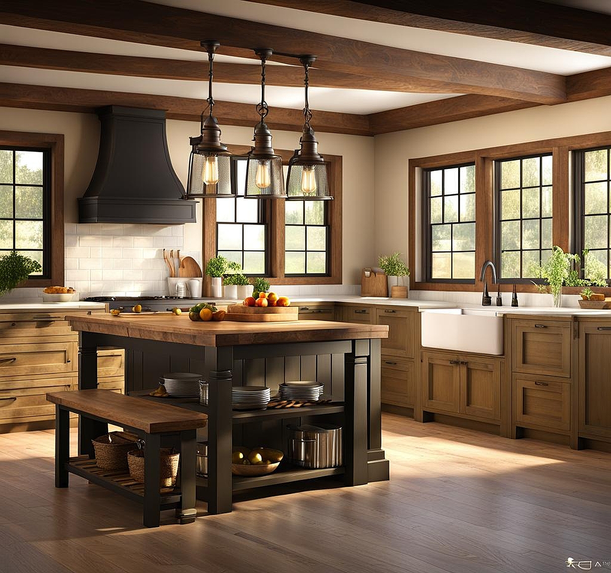 old farmhouse farmhouse kitchen lighting