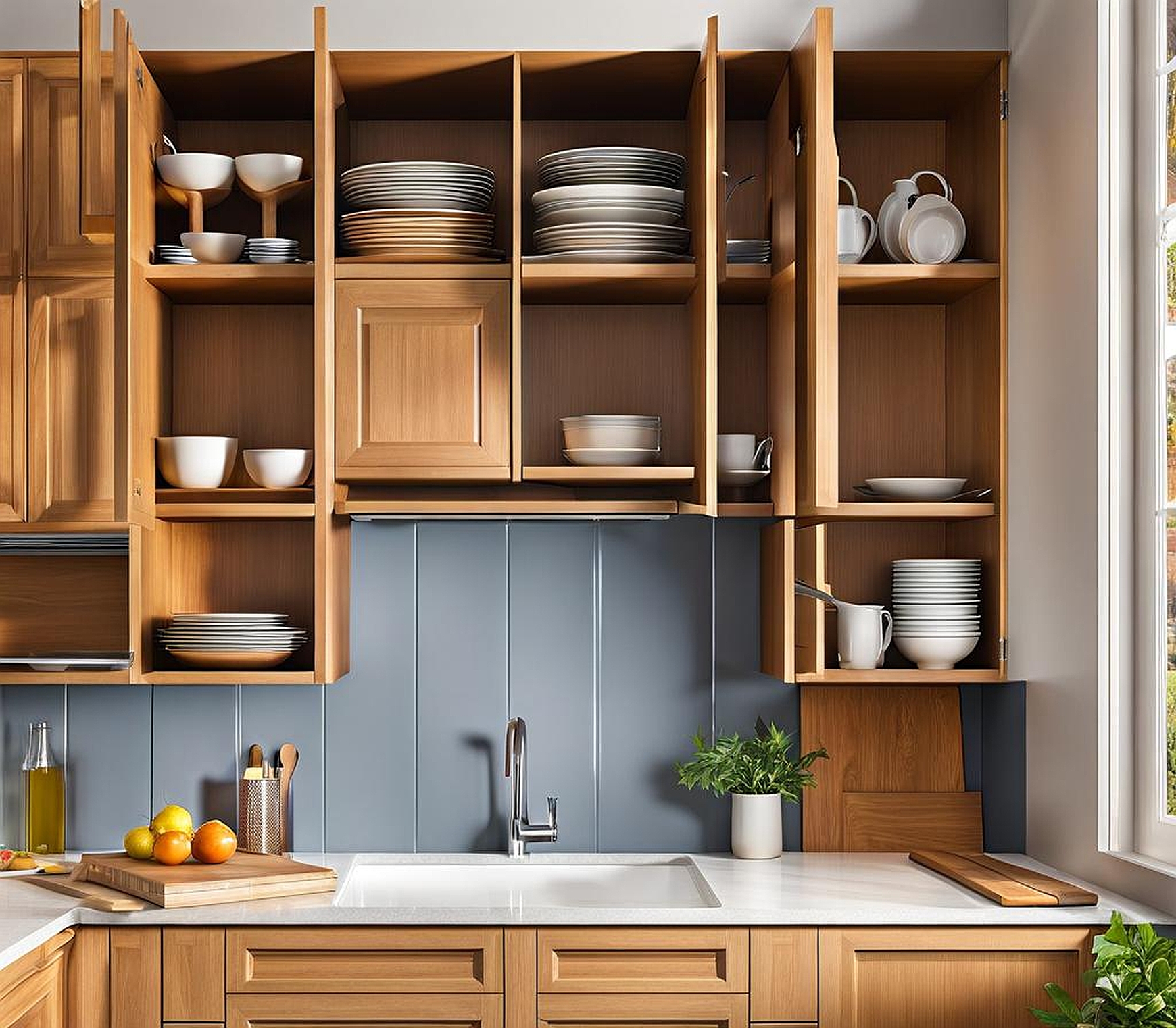 Refreshing Kitchen Cabinets with Replacement Shelf Designs