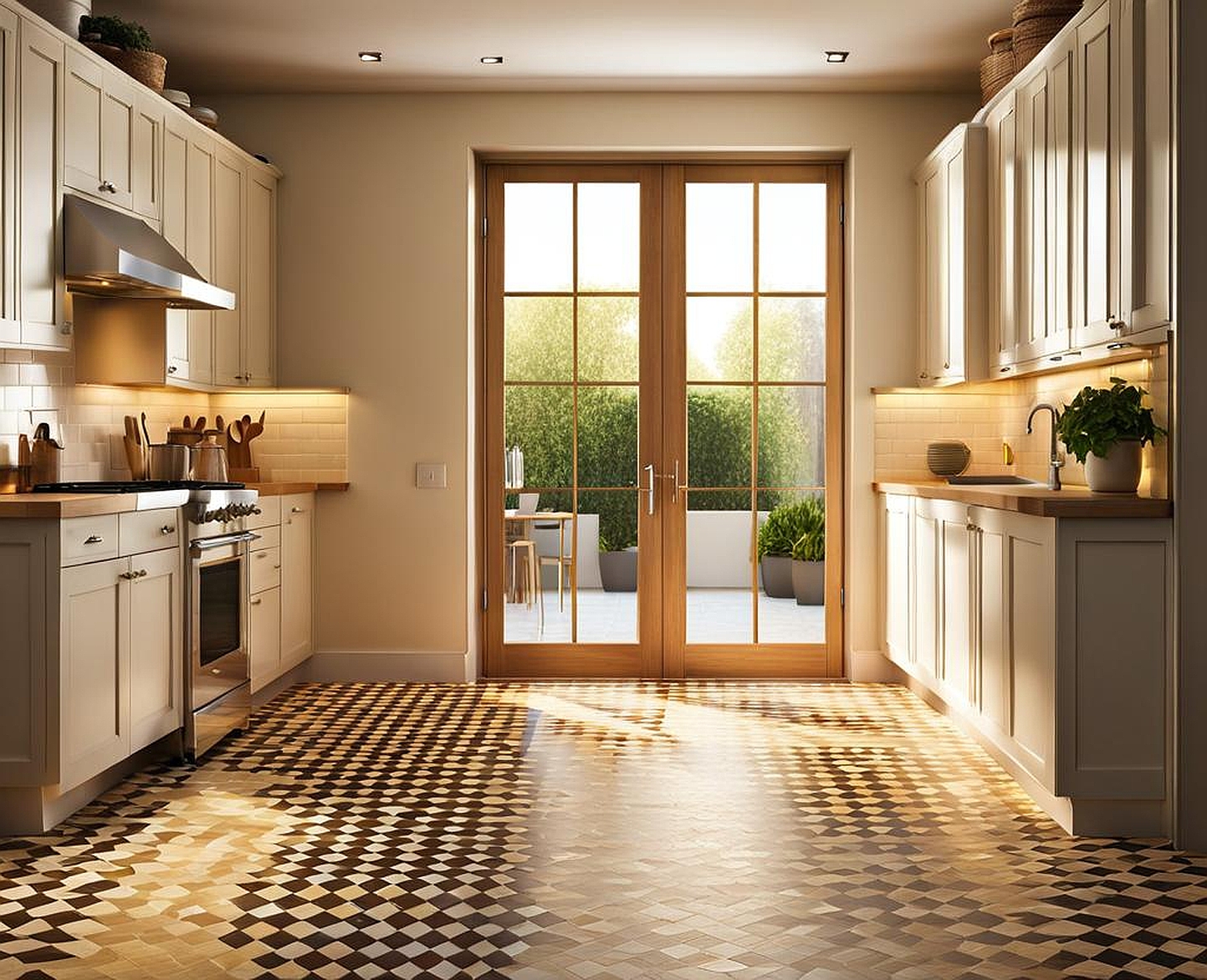 Kitchen Floors Radiant with Resilient Runners