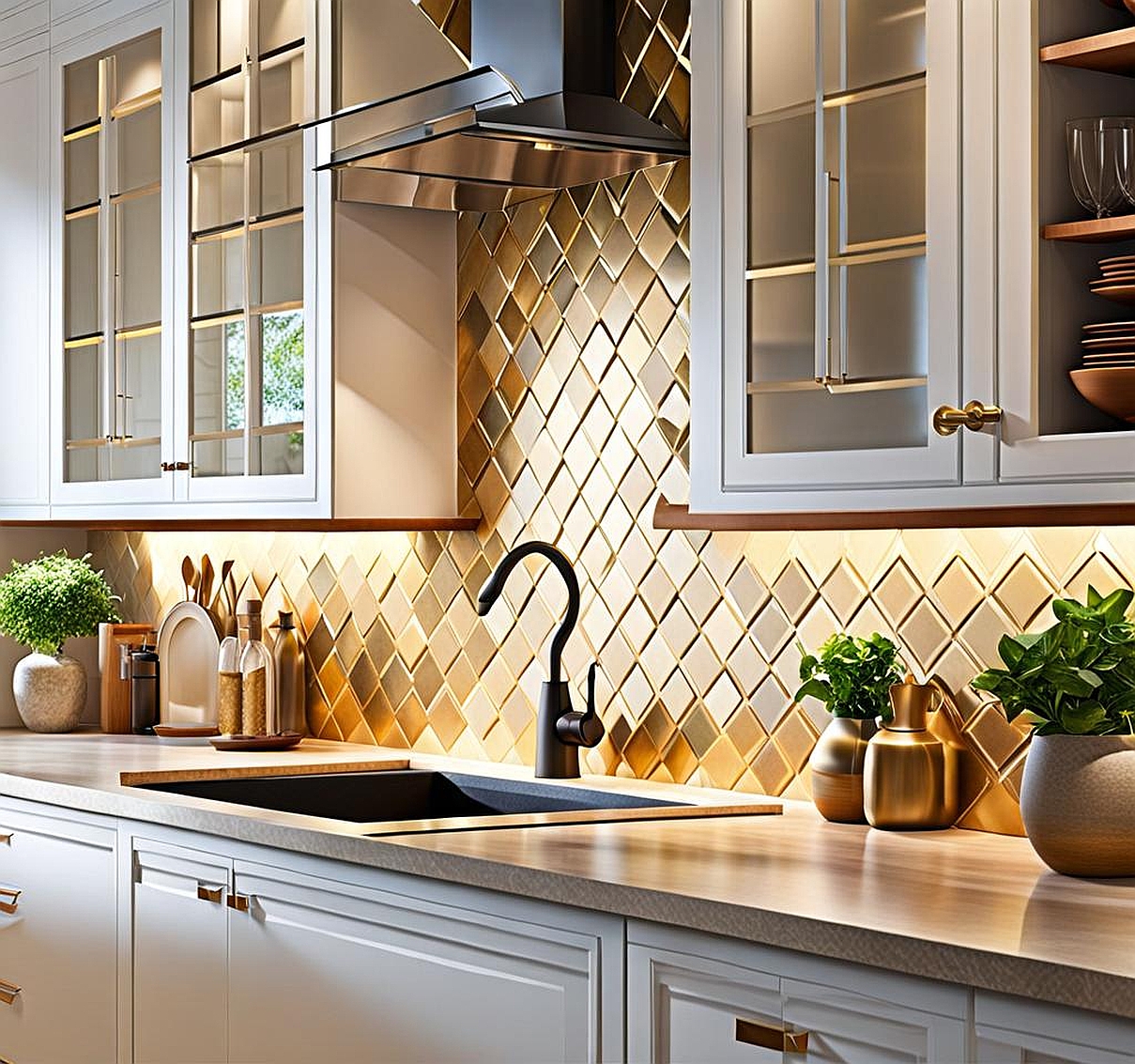 Unveil a Stylish Backsplash in Your Kitchen Oasis