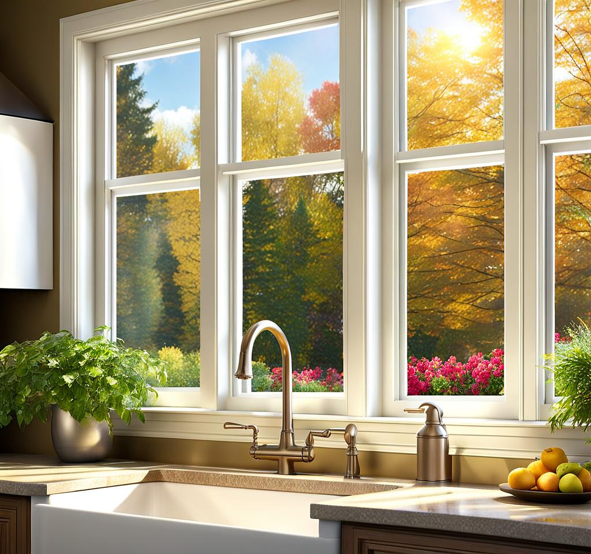 Radiant Windows Above Kitchen Sink Designs